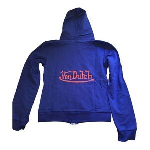 Von Dutch Y2k zip up hoodie